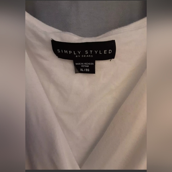 Sleeveless White Dress Simply Styled By Sears - Picture 2 of 3